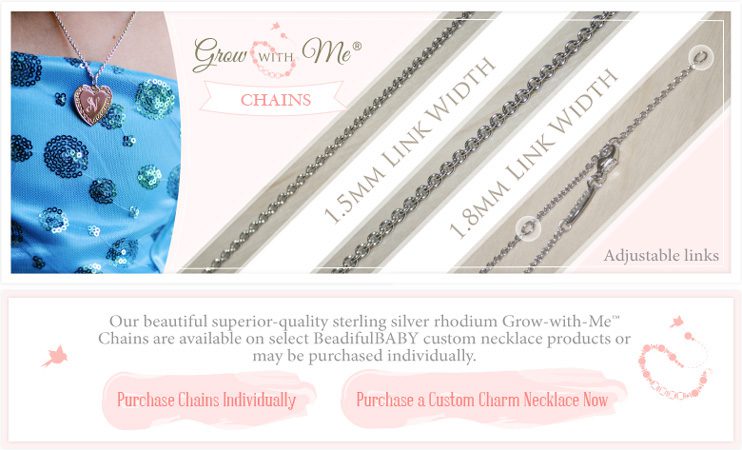 Various necklace chain lengths