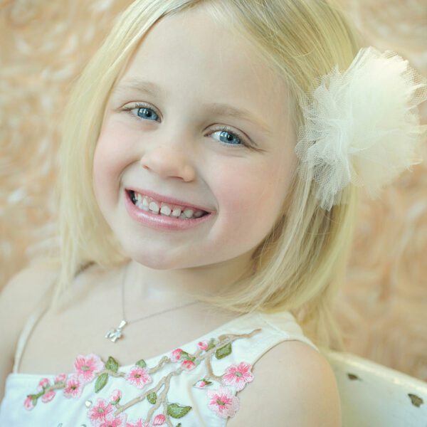 Clementine Diamond Initial Necklaces for Little Girls - BeadifulBABY
