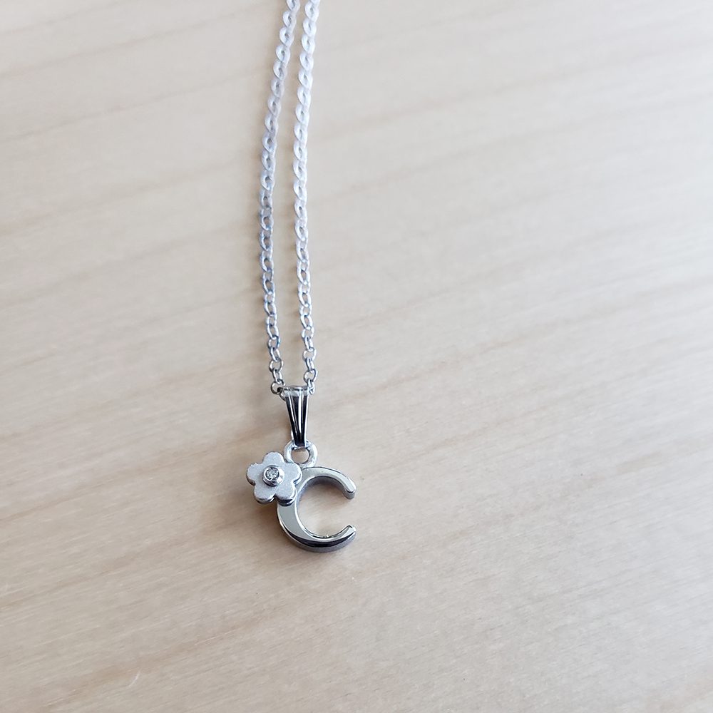 Clementine Diamond Initial Necklaces - BeadifulBABY