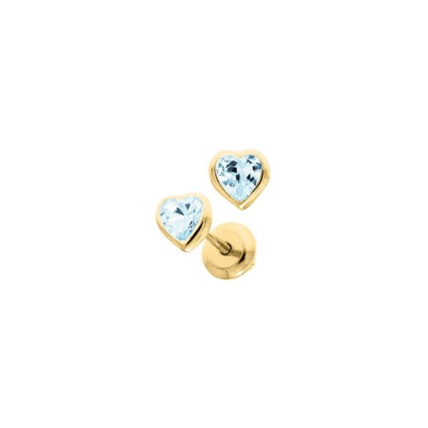 gold heart earrings