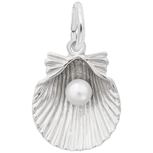 Shell With Pearl Charm - BeadifulBABY