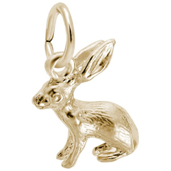Gold Bunny Charm- BeadifulBABY