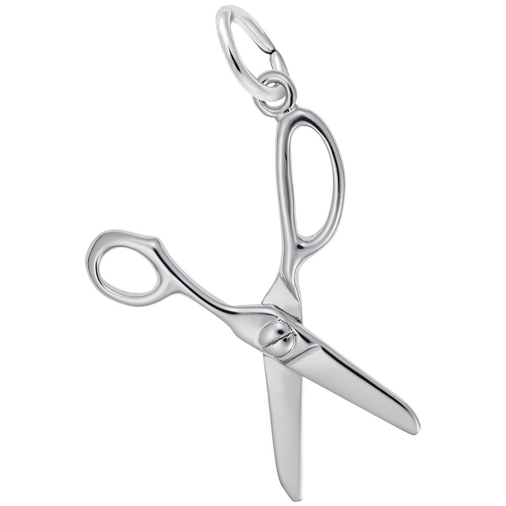Silver Scissors Charm - BeadifulBABY