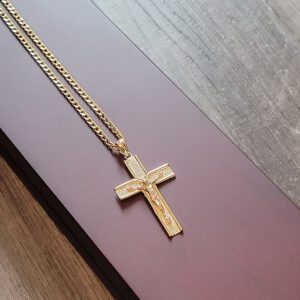 Boy’s Confirmation/Communion Gold Cross Necklace - BeadifulBABY