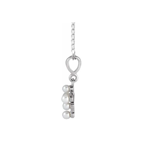Everly Logan Pearl Cross Necklace for Baby/Child - BeadifulBABY