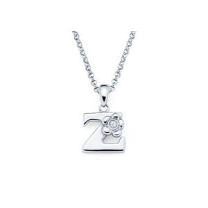 Diamond Initial Necklaces for Little Girls- BeadifulBABY