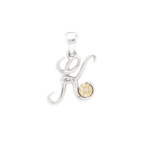 Diamond Initial Necklaces for Little Girls - BeadifulBABY