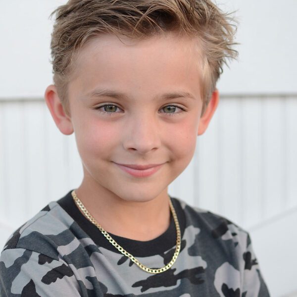 Boys gold chain necklace