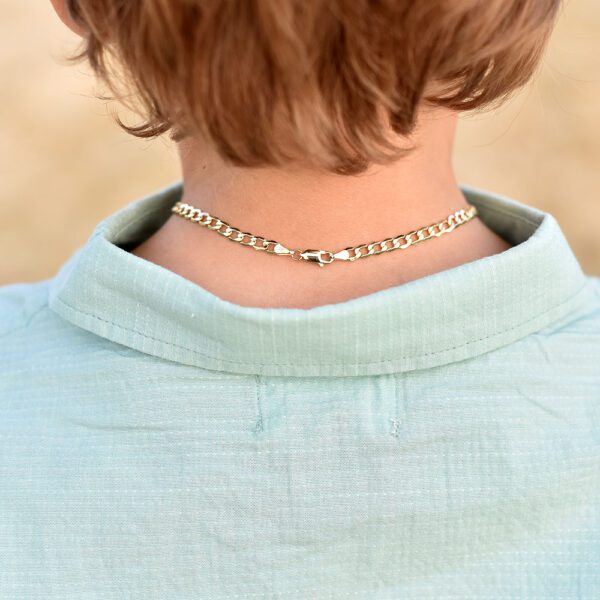 boys gold chain necklace clasp