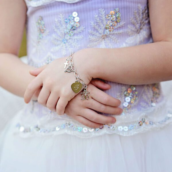 childrens charm bracelets closeup