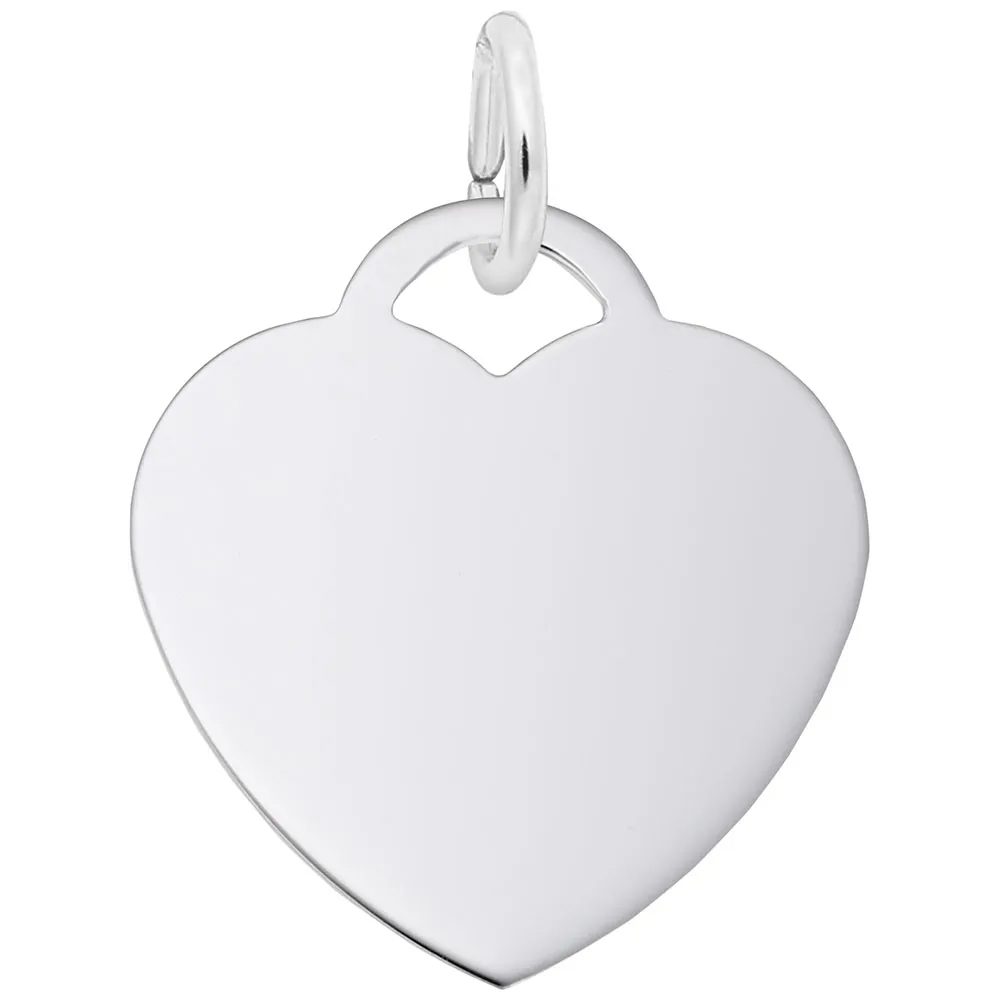 Engravable Heart Charm - BeadifulBABY