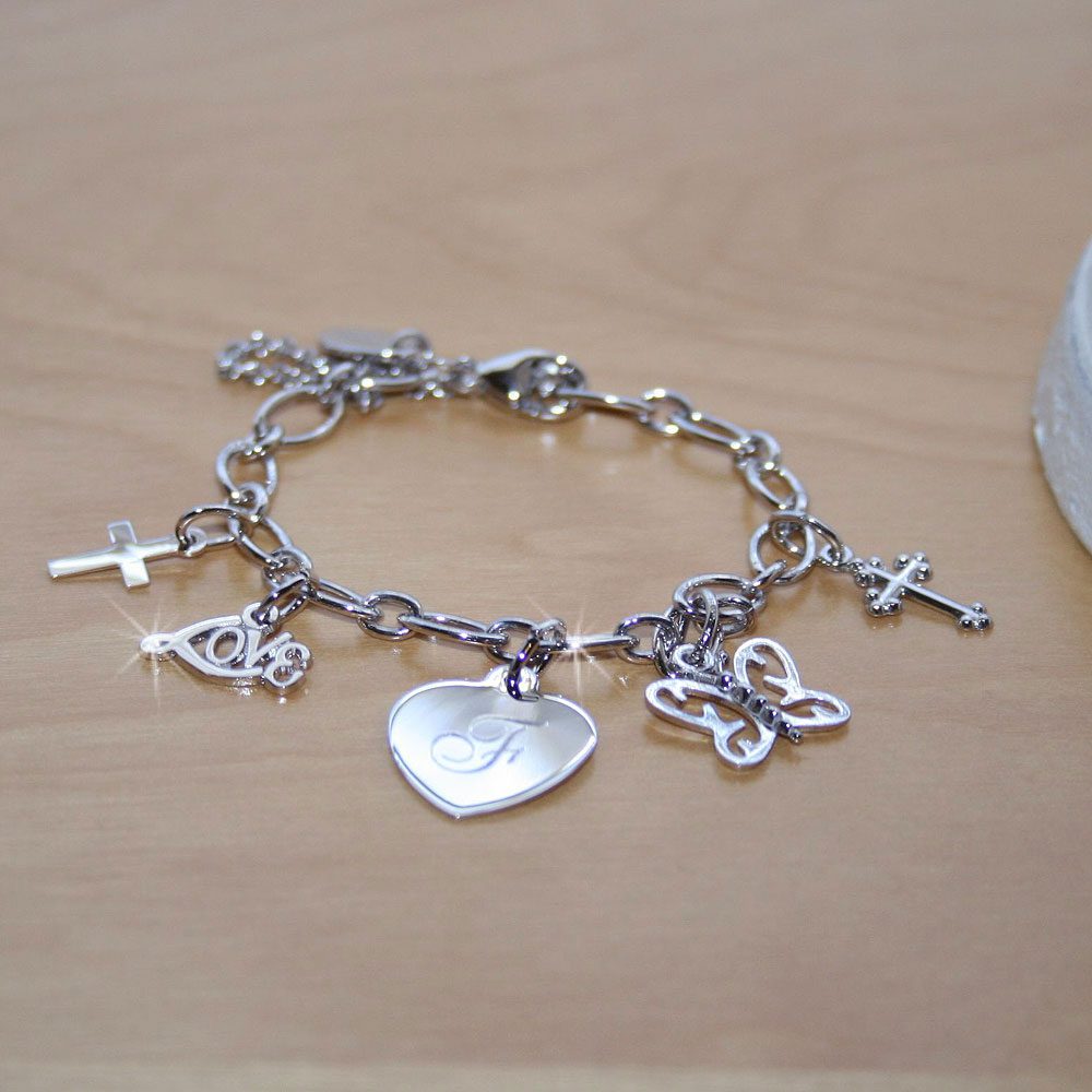 Sterling Silver Charm Bracelet (Infant/Baby) - Choose from Four