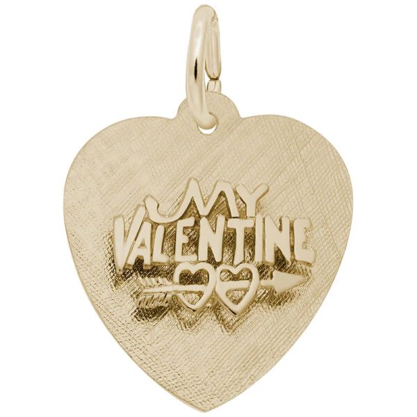 valentines charms gold