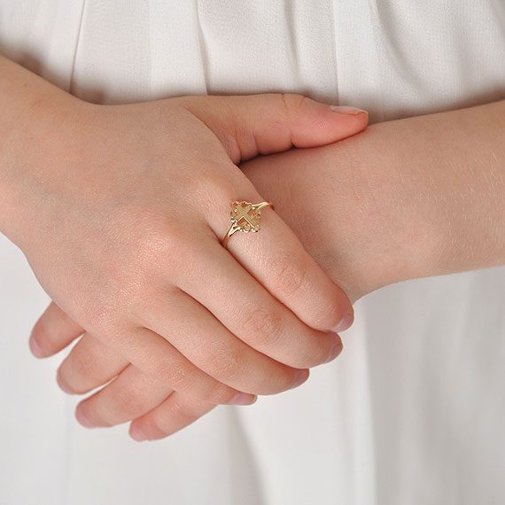 first communion rings gold
