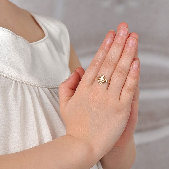 first communion rings