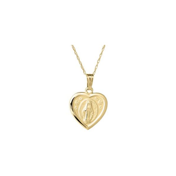 miraculous medal necklace gold