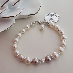 pearl communion bracelet