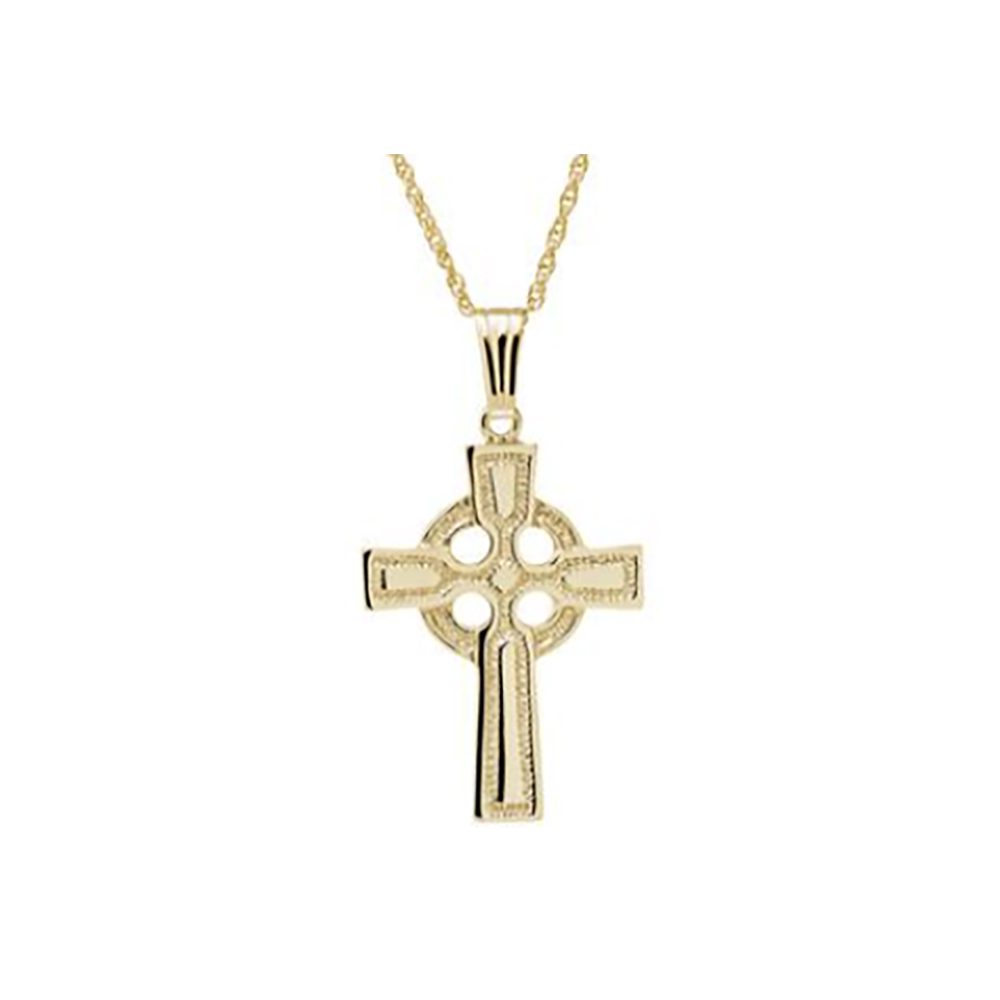 Gold Celtic Cross Necklace