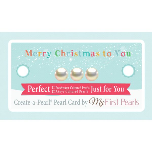 Freshwater and Akoya Create-A-Pearl® Merry Christmas Pearl Card