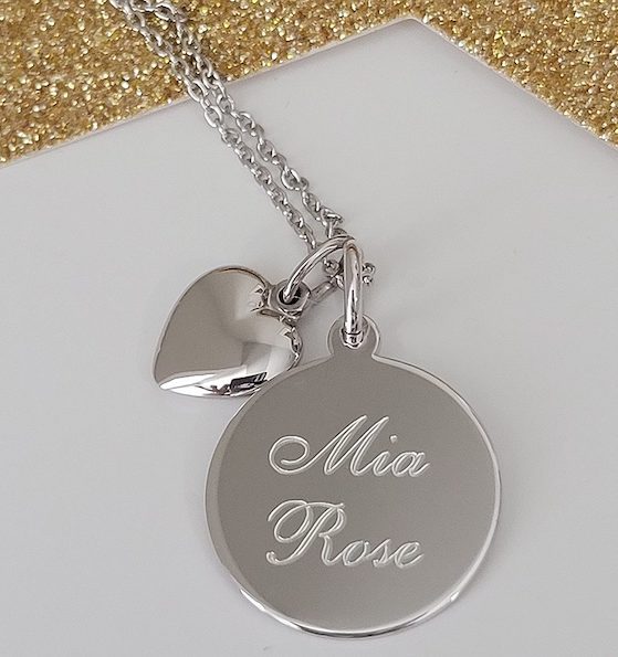personalized and engraved necklaces for kids and baby