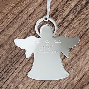 Angel personalized Christmas ornament