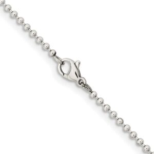 Stainless steel beaded ball chains 2.0 mm