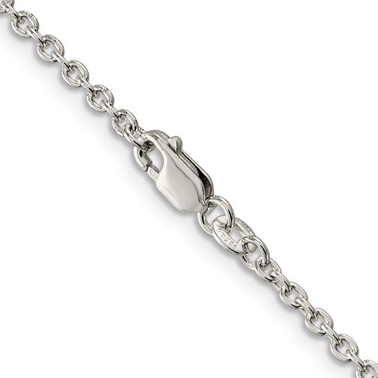 Sterling silver rhodium chains 2.25 mm