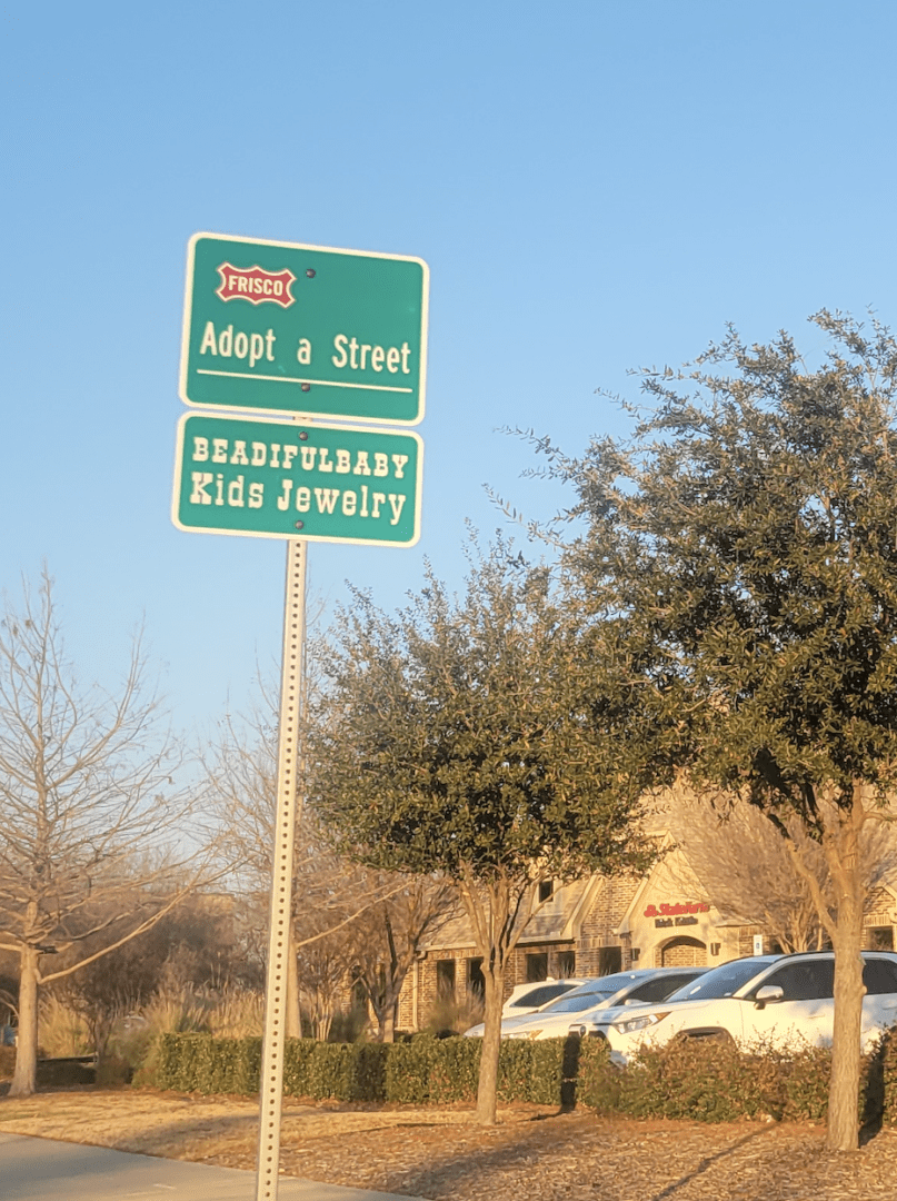BeadifulBABY Adopt-A-Street in Frisco, Texas.
