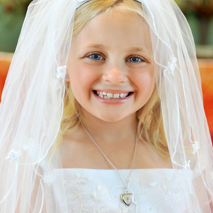 Shop 1st communion necklaces they'll love and cherish.