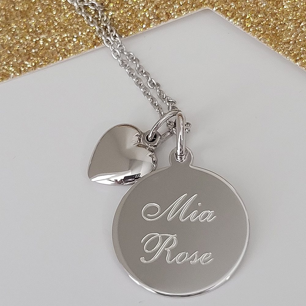 First communion necklace personalized perfectly.