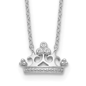 Girls princess crown necklace.