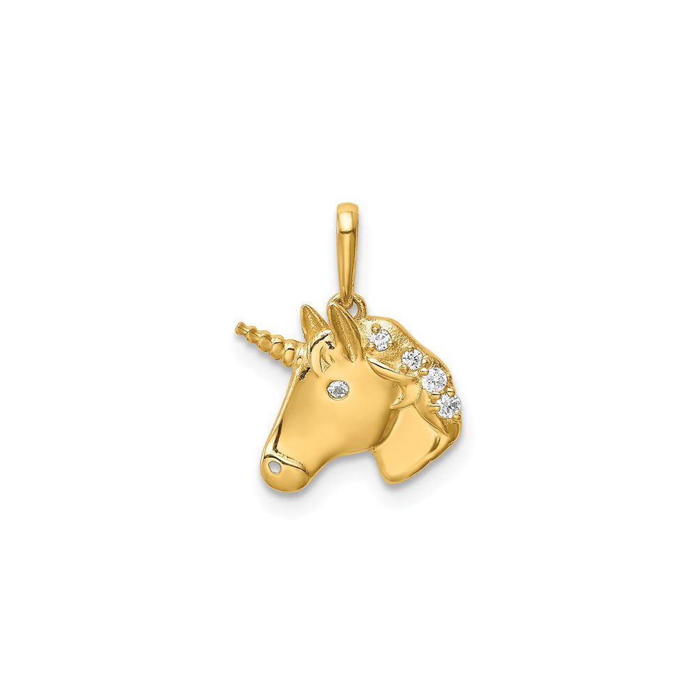 Unicorn pendant necklace for girls.