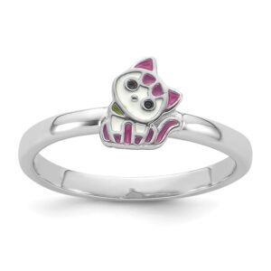 Little girls kitten ring