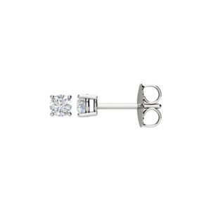 Platinum diamond stud earrings