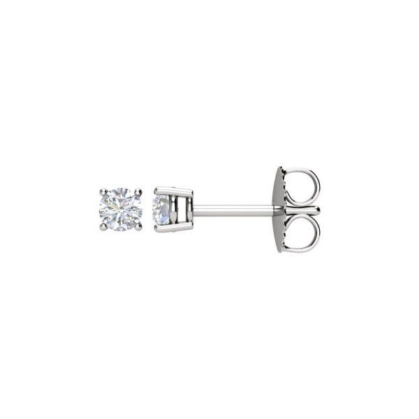 Platinum diamond stud earrings