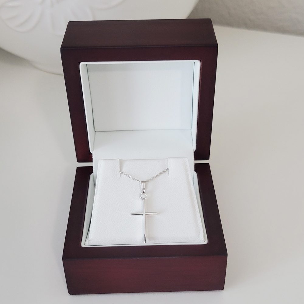 Christening cross necklaces