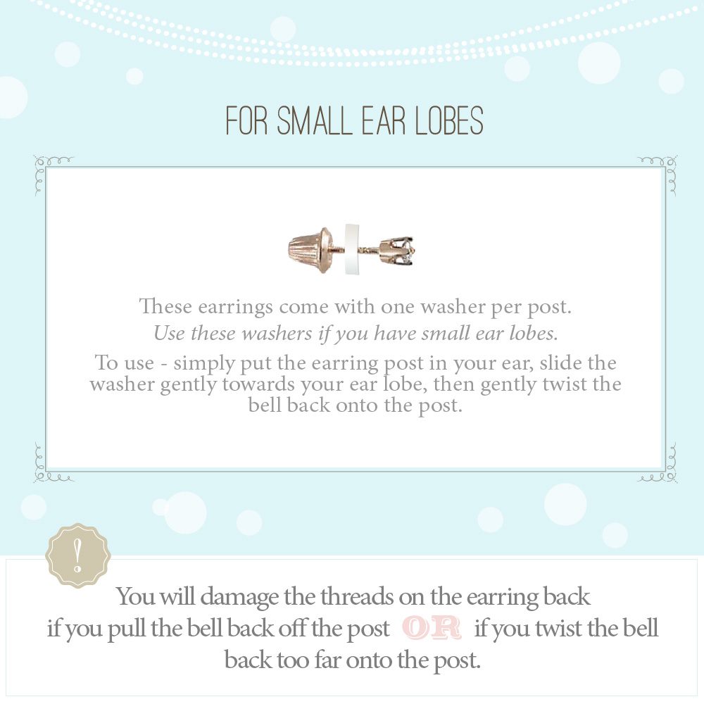 Screw back earring post instructions