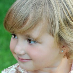 Shop birthstone earrings for baby and child.