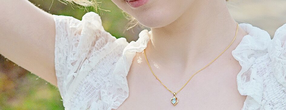 Gold jewelry care.
