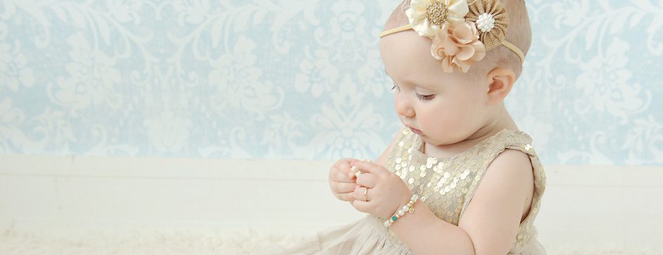 Shop gold jewelry for babies and kids.