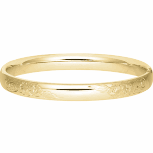 14K gold-filled personalized bangle bracelet for mom and grandma