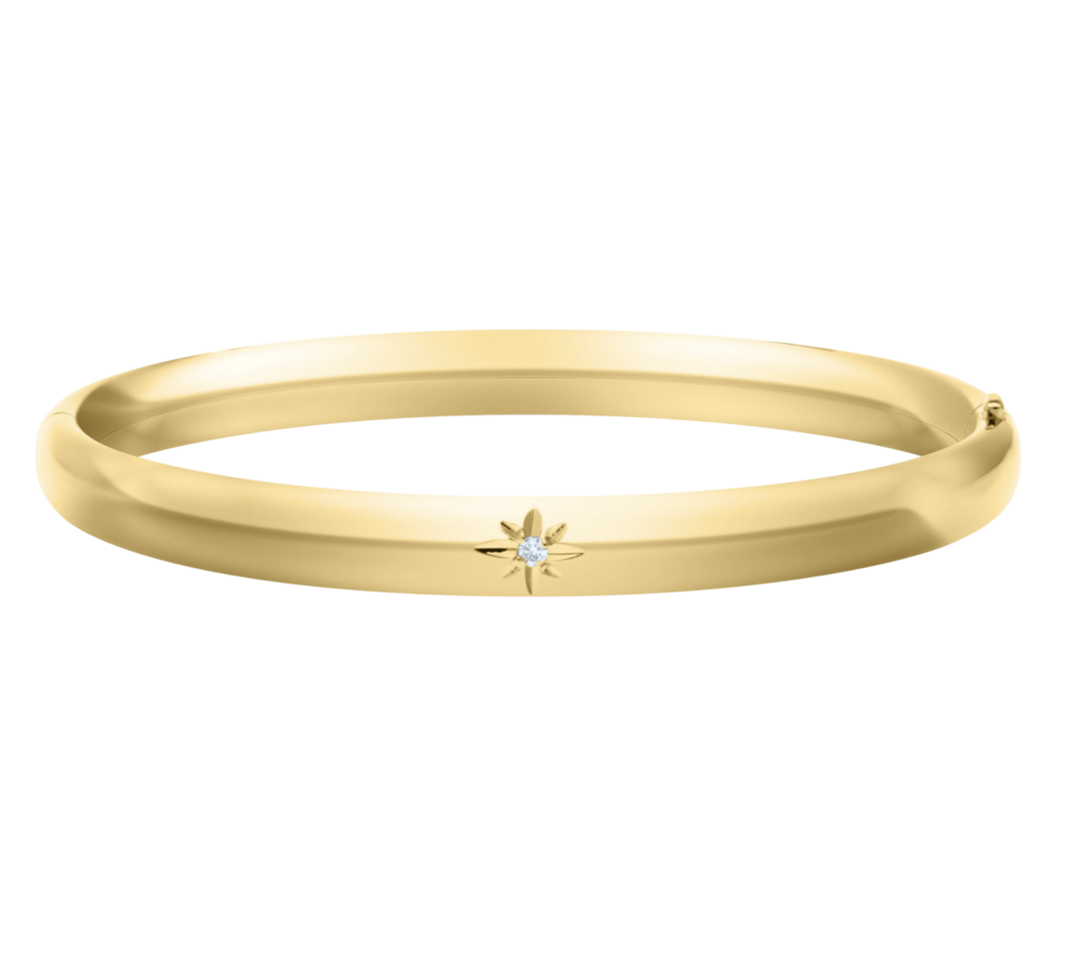 Diamond baby bangle bracelet