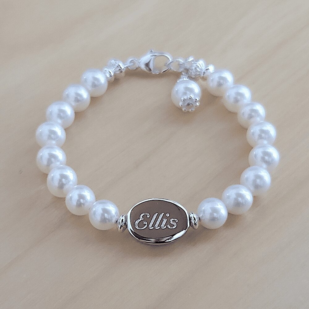 Best personalized christening bracelet