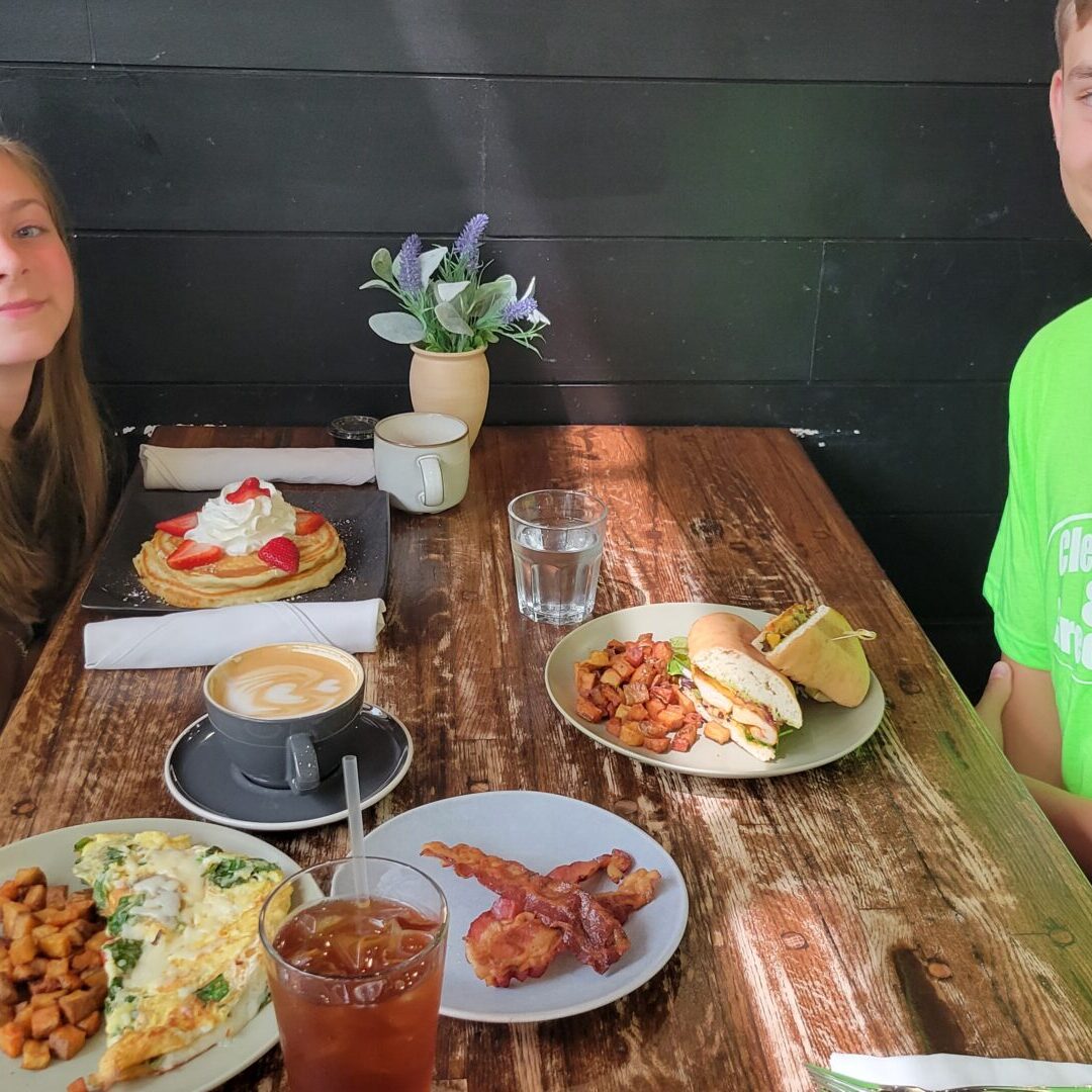 Breakfast at La Finca in Frisco after Clean It and Green It.
