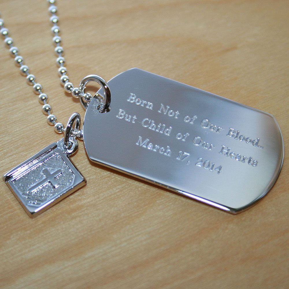 custom dog tag necklace with personalization